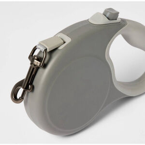 Boots & Barkley Retractable Dog Leash• For Pet Up To 50 Pounds •Grey• Medium•New